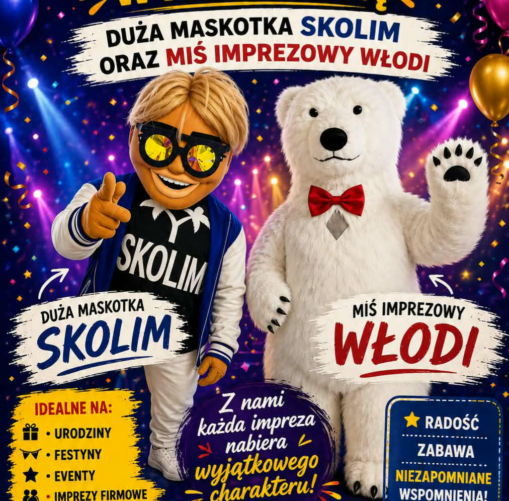 Żywe maskotki
